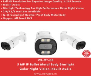 5 MP IP Bullet Metal