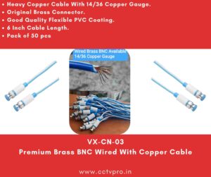 50 Pc Brass BNC Wired