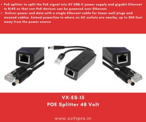 POE Splitter 48 Volt