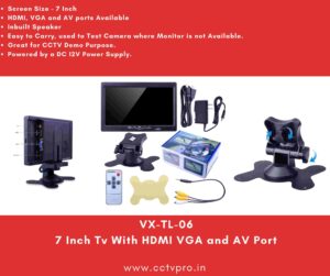 7 Inch Tv With HDMI VGA and AV Port