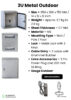 Outdoor Vertical Metal Rack 14x12x6 Inches