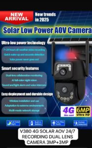 4g Solar Dual lens 3 MP V380 App