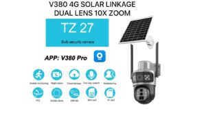4g Solar Linkage Dual lens 10X Zoom V380 App