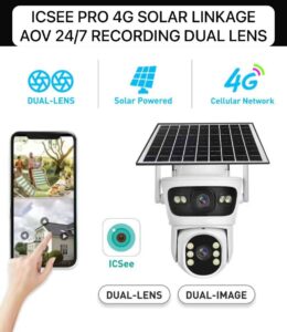 4G Solar Linkage Dual Lens ICSEE Pro App