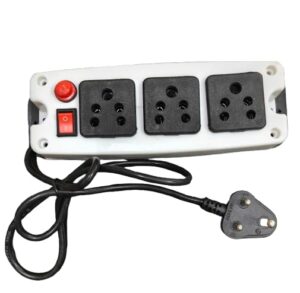 3 Socket Extension Board With 1 Meter Cable