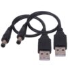 USB to DC 12 Inch Long