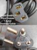 1.5 Meter Desktop Power Cable ISO Certified